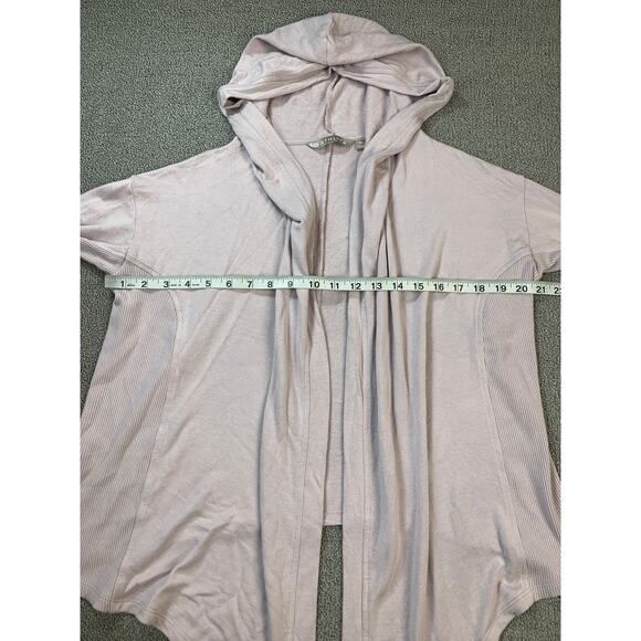 Athleta Nirvana Hooded Wrap Cardigan Athleisure Light Pink Size XS - Picture 8 of 11